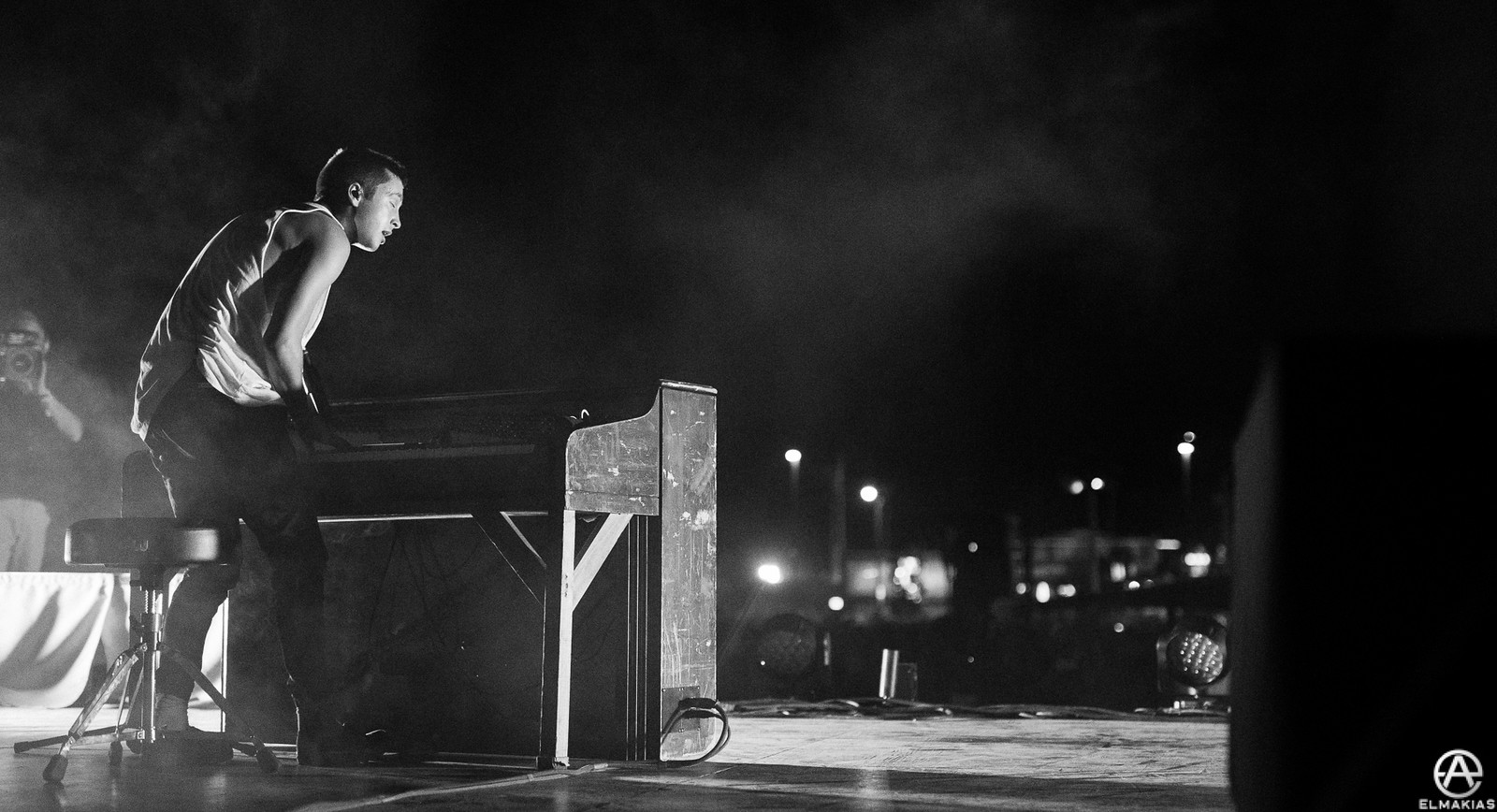 Tyler Joseph of Twenty One Pilots live at Life Is Beautiful Festival 2015 by Adam Elmakias