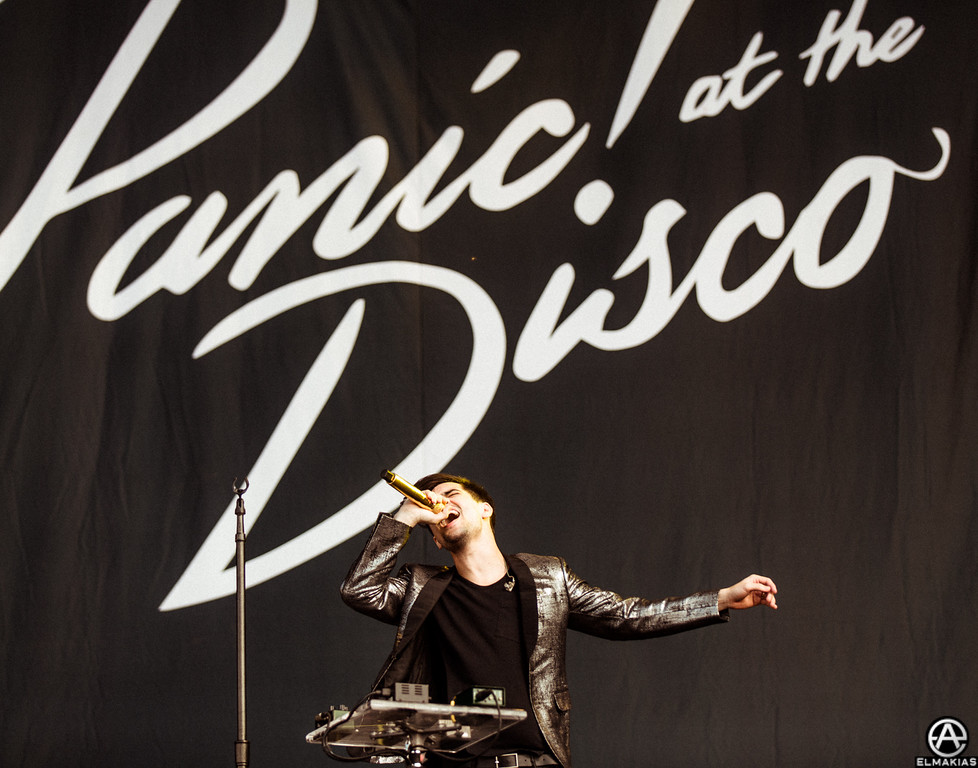 Brendon Urie of Panic! At The Disco at Reading Festival 2015 by Adam Elmakias