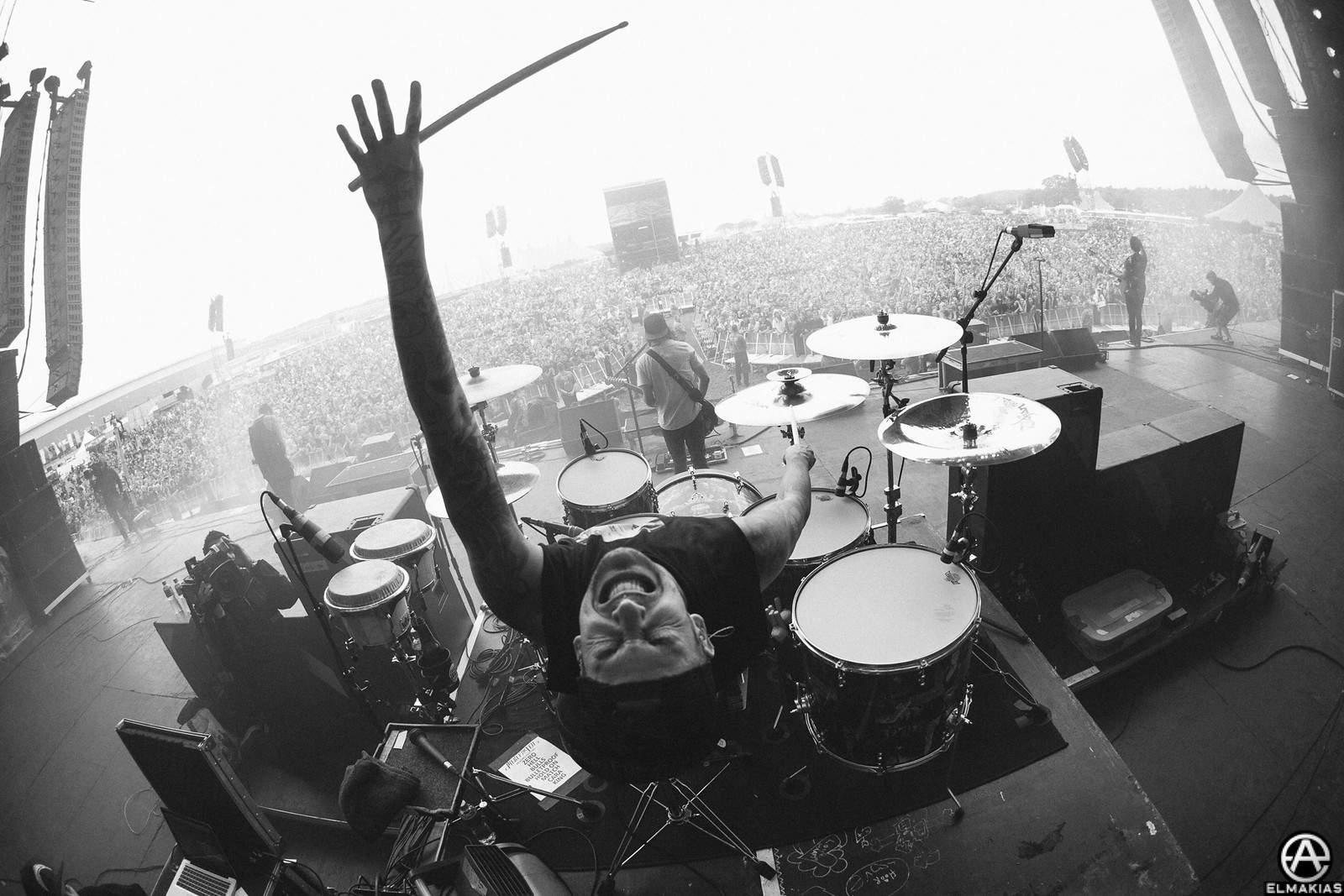 Mike Fuentes of Pierce The Veil live at Reading Festival 2015 by Adam Elmakias