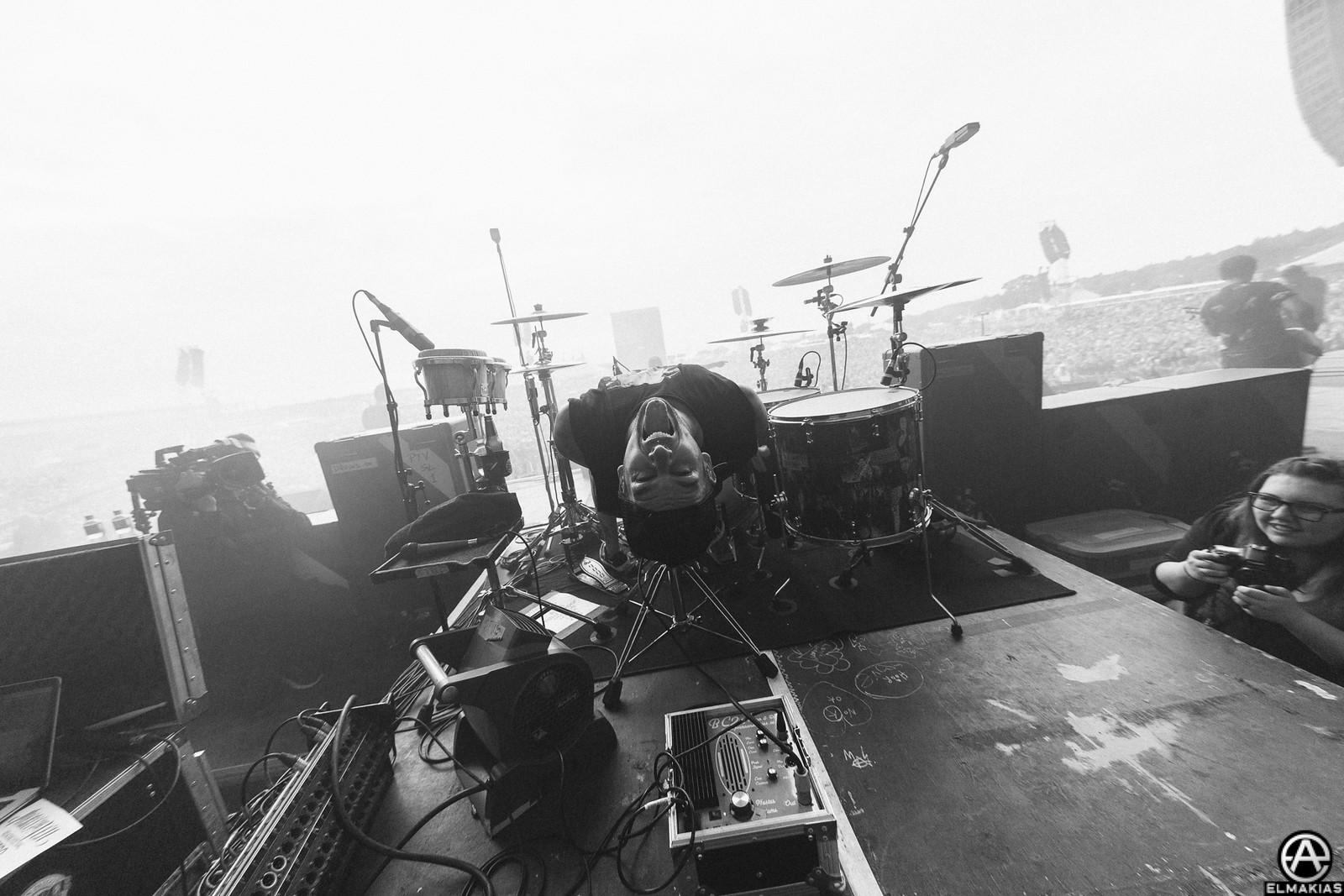 Mike Fuentes of Pierce The Veil live at Reading Festival 2015 by Adam Elmakias