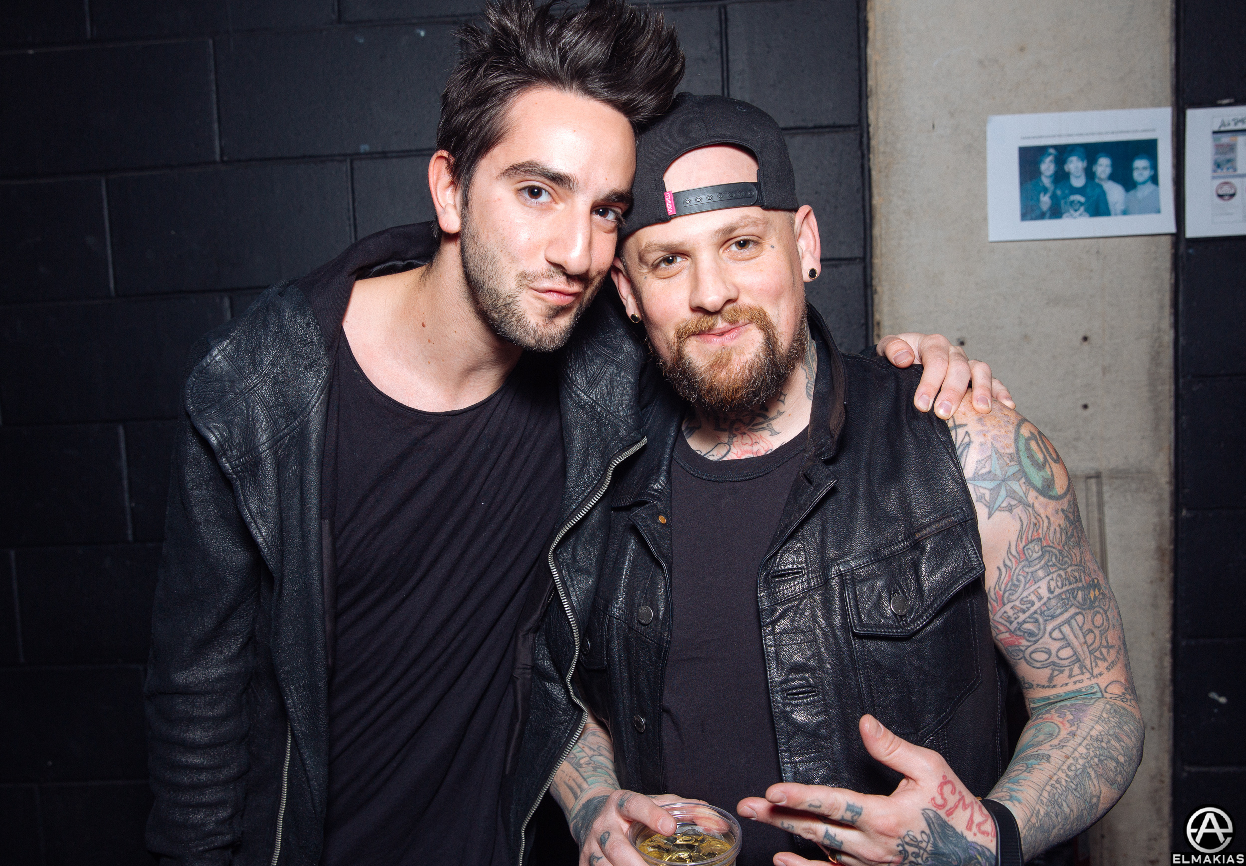 Jack Barakat of All Time Low and Benji Madden of Good Charlotte by Adam Elmakias