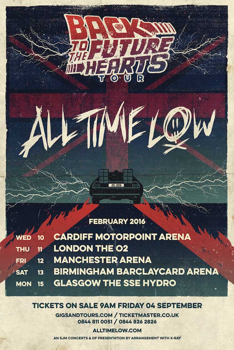 All Time Low UK Arena Tour - Back to the Future Hearts Tour 