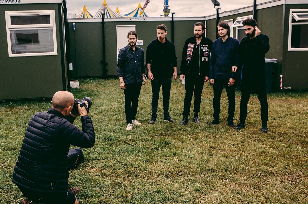 Photographing You Me At Six - photo by Jon Stone