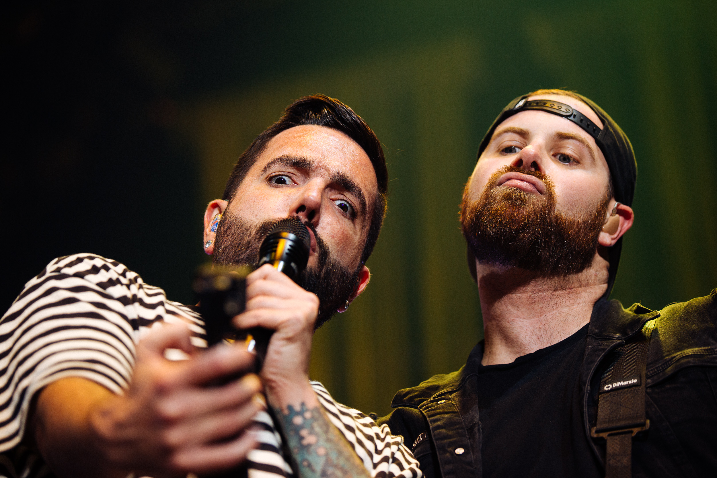 Jeremy McKinnon and Kevin Skaff of A Day to Remember by Adam Elmakias