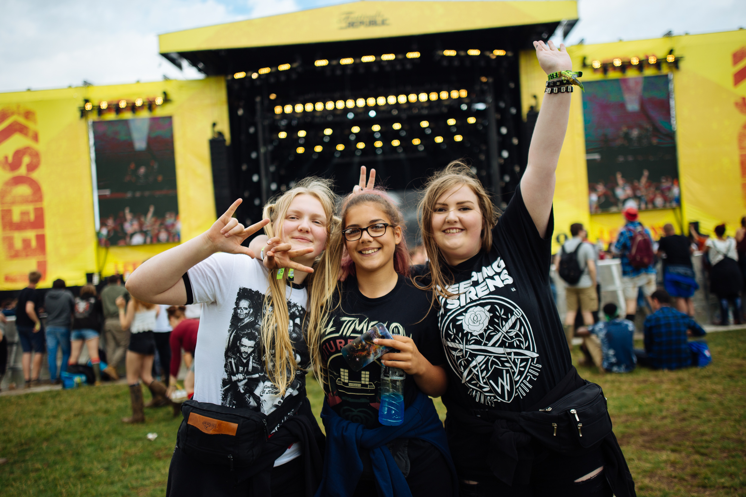 Awesome people at Leeds Festival by Adam Elmakias