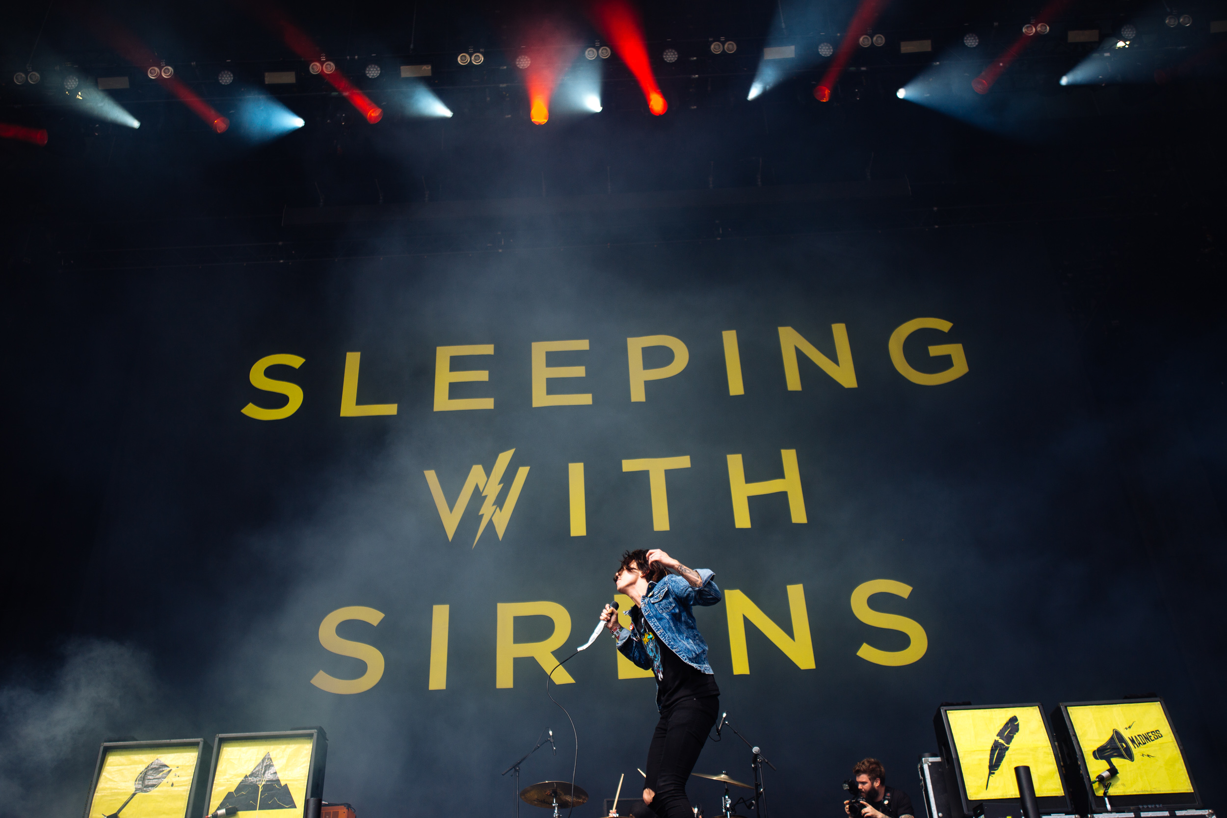 Kellin Quinn of Sleeping With Sirens at Leeds Festival by Adam Elmakias