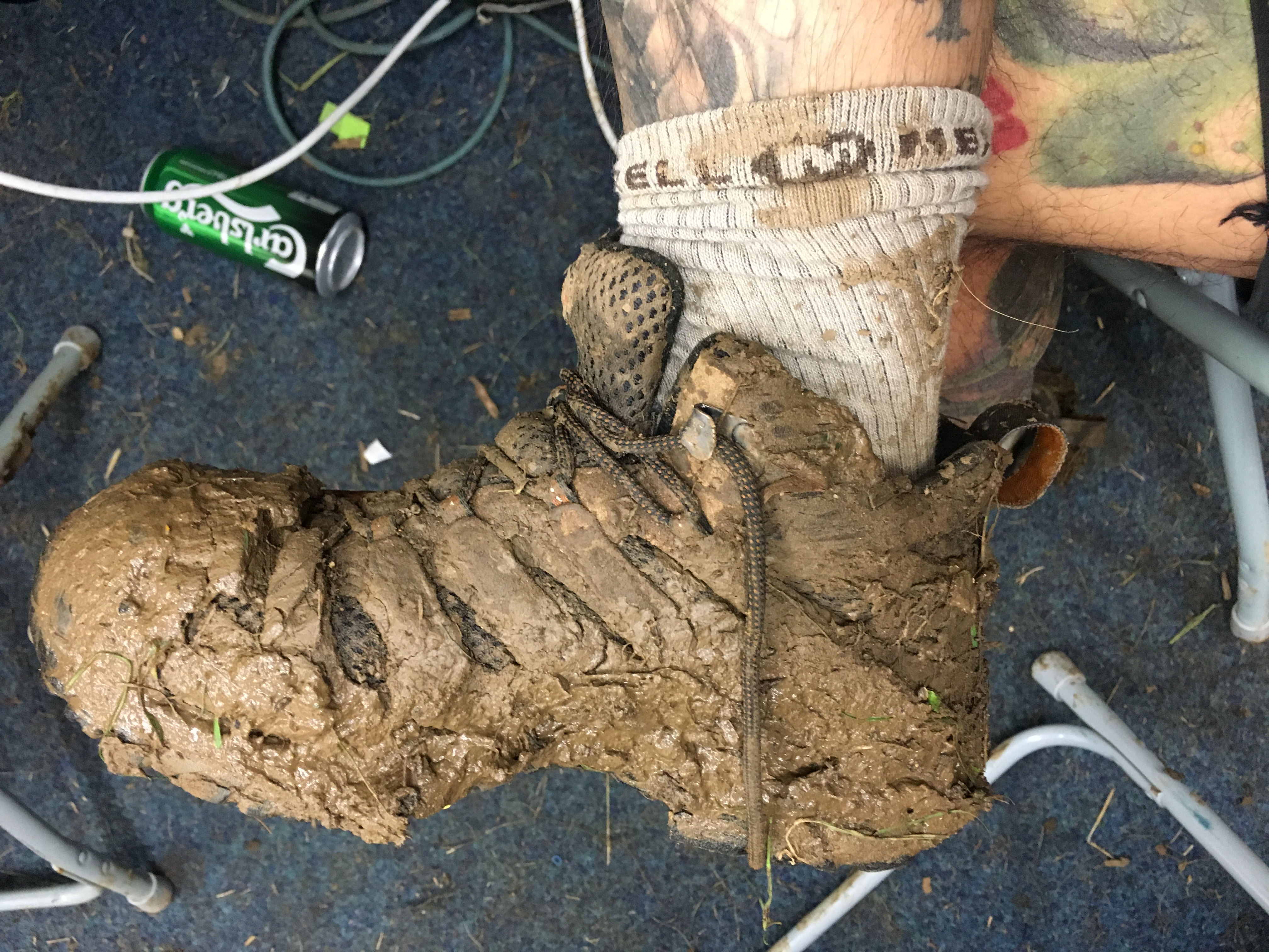 My mud with my shoe