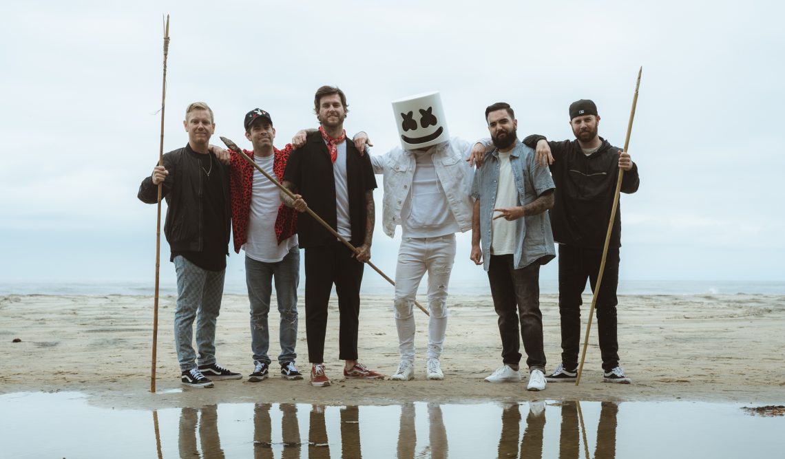 A Day To Remember and Marshmello filming me 'Rescue Me' Music video