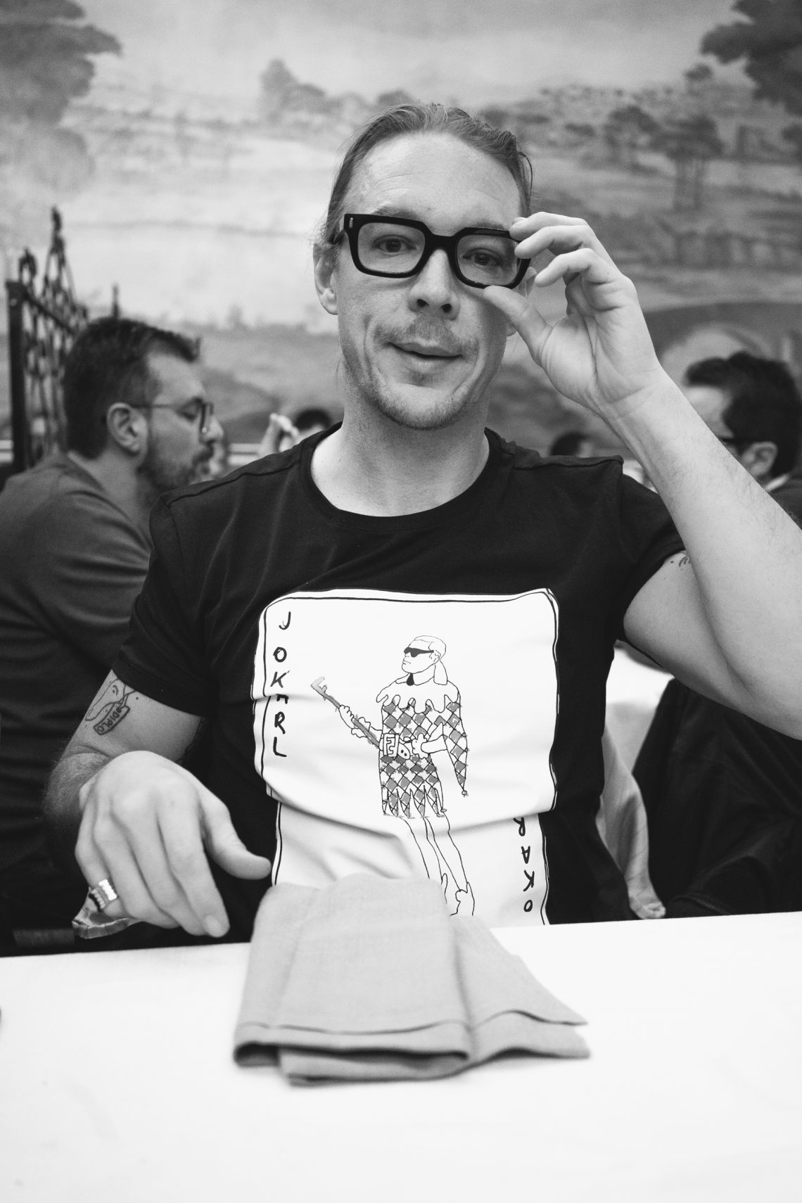 Dinner in Rome with Diplo. 