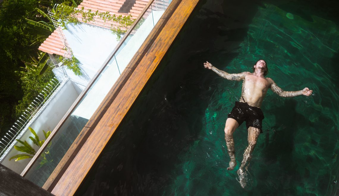 My favorite person to travel with is Diplo. Diplo photographed by Adam Elmakias in Salvador, Brazil